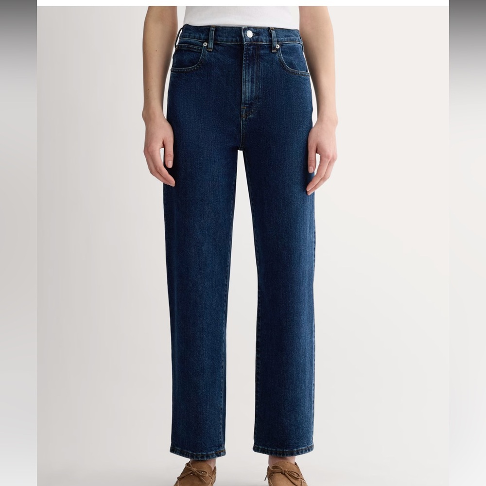 Everlane Women's The Way High Jean - Dark Blue - 32 tall